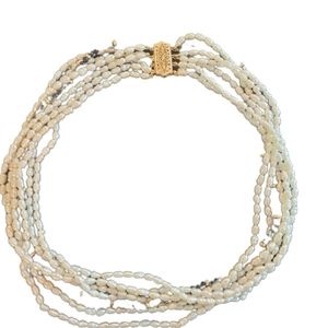 Multi strand pearl necklace